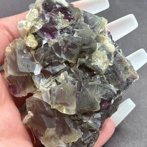 🔥🔥Raw Fluorite With chalcopyrite Stunning Cluster Crystals minerals